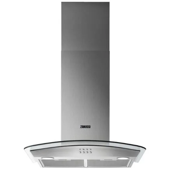Zanussi ZHC62352X 60cm Chimney Cooker Hood, Stainless Steel, C Rated