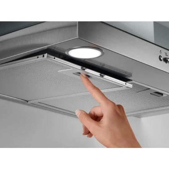 Zanussi ZHC62352X 60cm Chimney Cooker Hood, Stainless Steel, C Rated